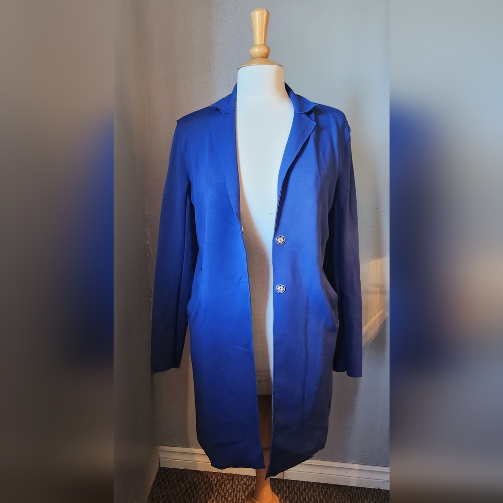 Carolina Belle‎ Royal Blue Collared Duster